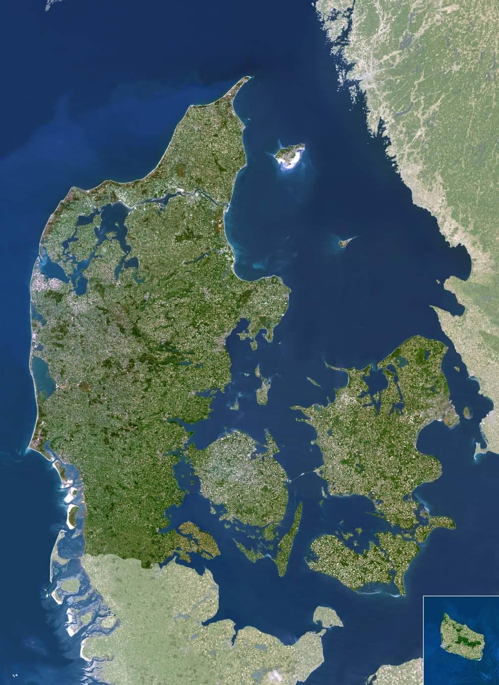 Térkép műholdas dánia 