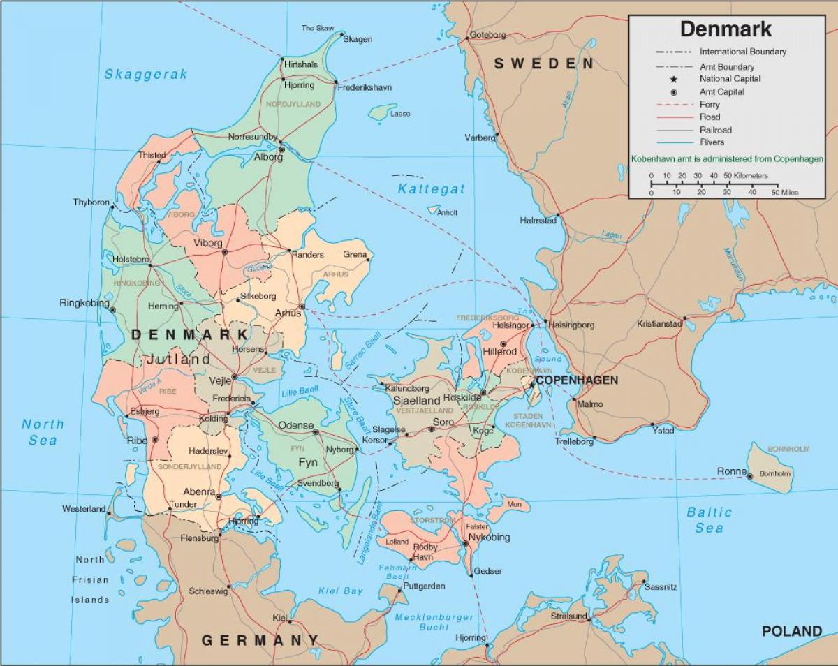 Térkép dánia folyó