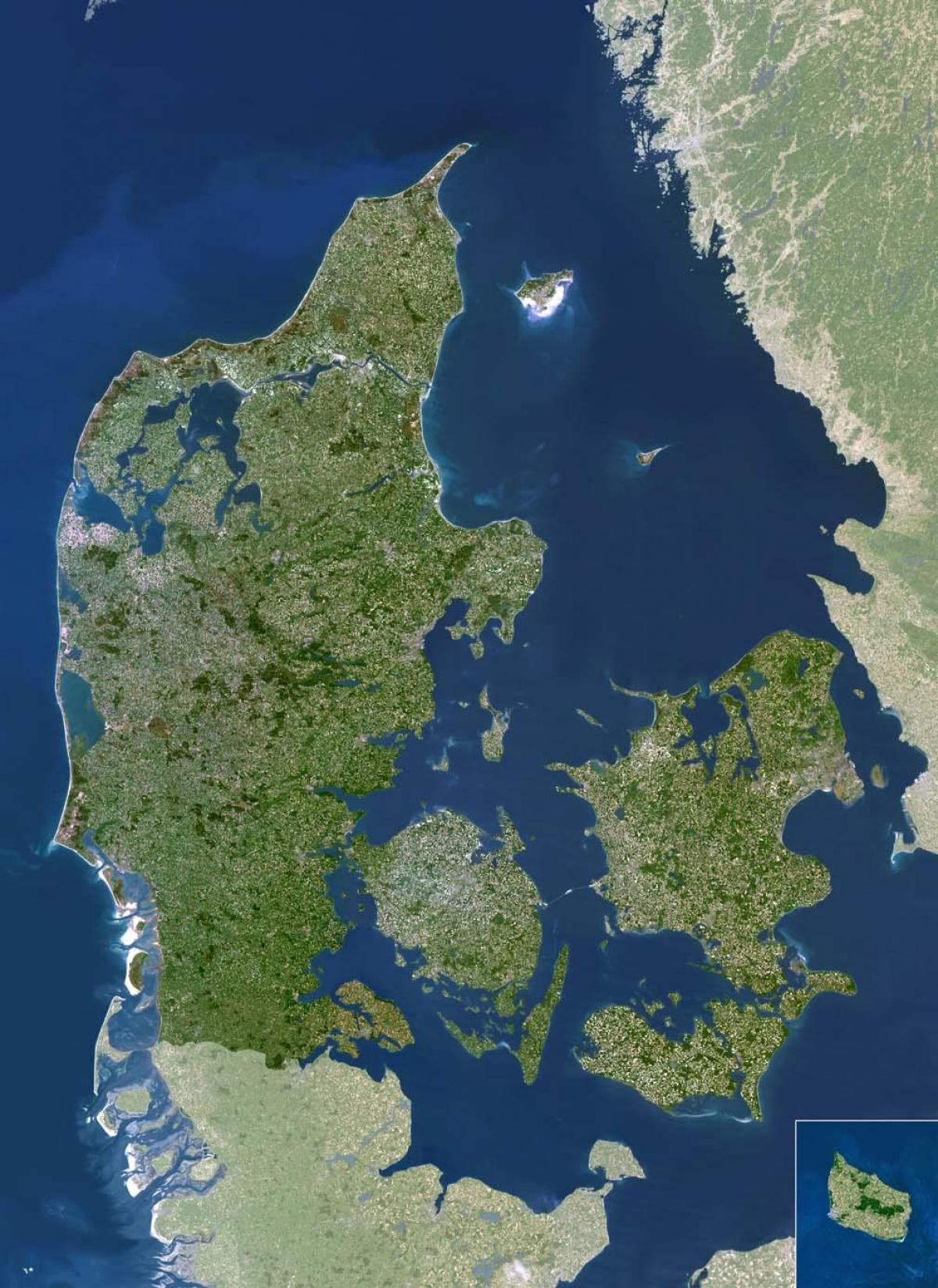 Térkép műholdas dánia 