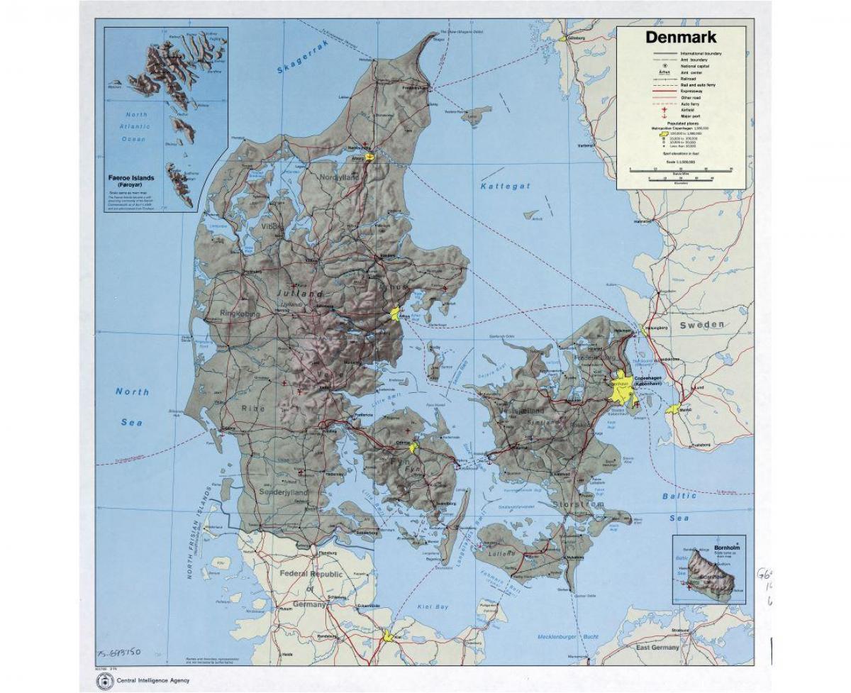 nemzetközi repülőterek dániában térkép