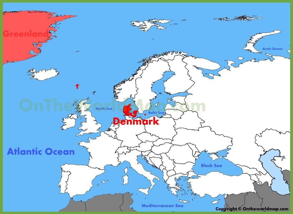 koppenhága dánia európa térképe