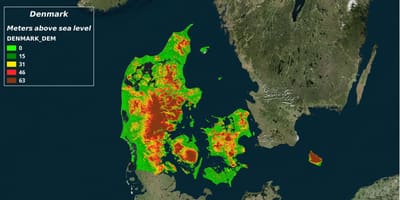 Térkép dánia éghajlat 