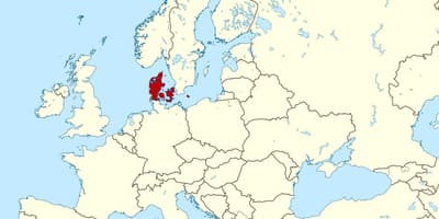 Térkép dánia hely a világon 