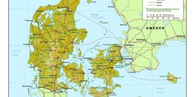 Térkép dánia kommune