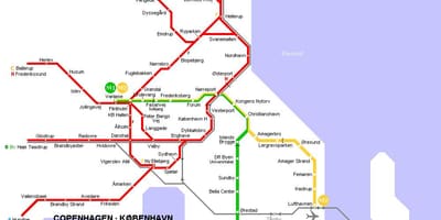 Térkép dánia metró 