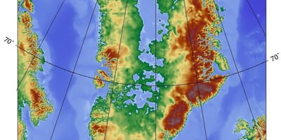 Térkép dánia topográfiai