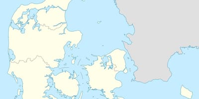 Térkép dánia vektor